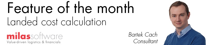 Landed cost calculation Microsoft Dynamics AX