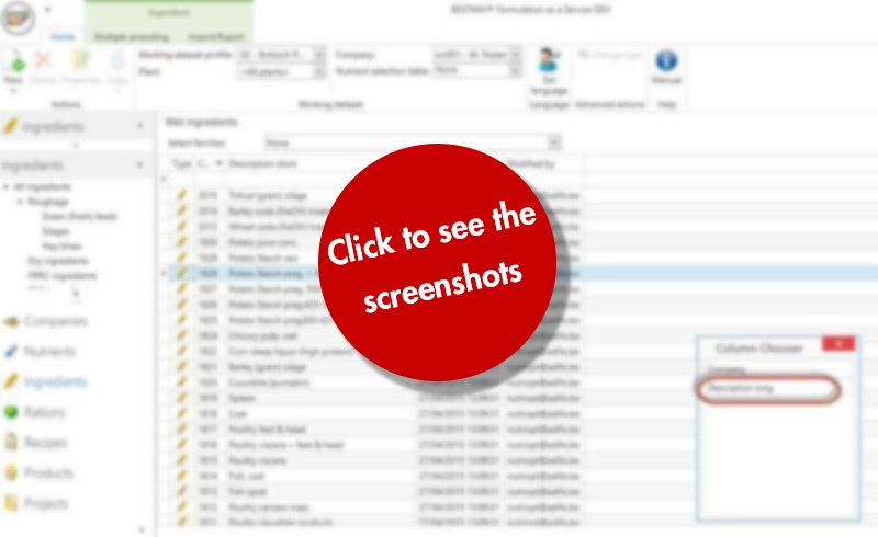 Customise columns Tips & Tricks BESTMIX Formulation as a Service